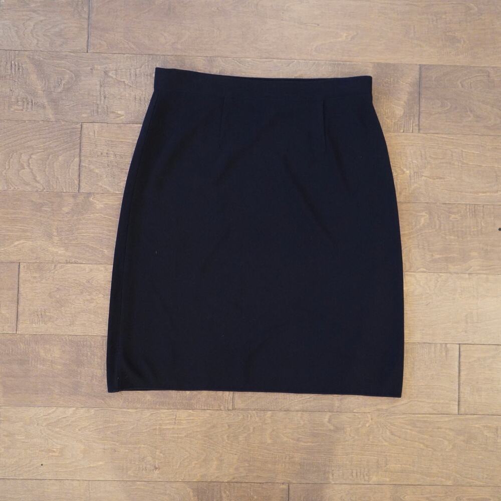 Misook Pencil Mini Skirt Black Womens Size Medium